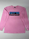 Patagonia P-6 Logo Long Sleeve Tee – Pink (L)