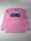 Patagonia P-6 Logo Long Sleeve Tee – Pink (L)