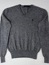 Polo Ralph Lauren V-Neck Wool Sweater – Grey (S)
