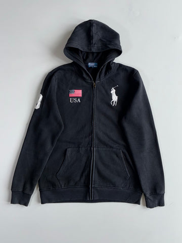 Polo by Ralph Lauren USA Flag Zip Hoodie(L)