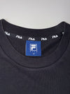 FILA Taped Collar Logo Tee – Black (M)