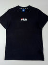 FILA Taped Collar Logo Tee – Black (M)