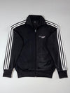 Adidas Originals Track Jacket – Black w/ White 3-Stripes (M)