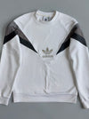Adidas | Colorblock Crewneck Sweatshirt White | (M)