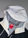 Nike Windrunner White Black Grey Colorblock Hooded Jacket (S/M)