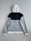 Nike Windrunner White Black Grey Colorblock Hooded Jacket (S/M)