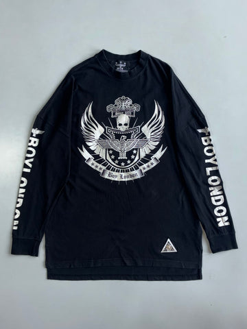 Boy London | Eagle Skull Graphic Longsleeve Black | (2XL)