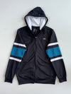 Lacoste Sport Black Blue Colorblock Full-Zip Hoodie (L)