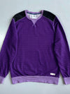 Adidas | Striped Crewneck Sweatshirt Purple | (L)