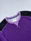 Adidas | Striped Crewneck Sweatshirt Purple | (L)