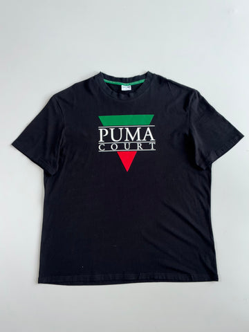 Puma Court Vintage Graphic Tee – Black (2XL)
