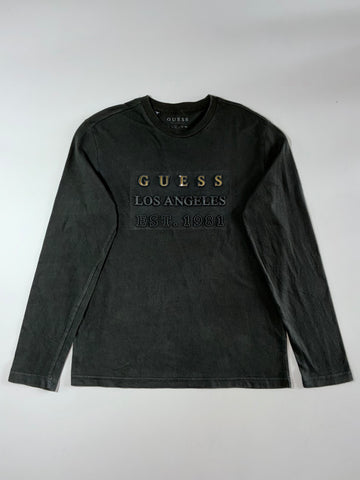 Guess Los Angeles Est. 1981 Embroidered Long Sleeve Tee (M)
