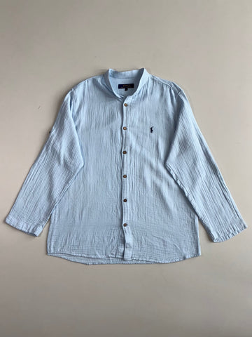 Polo Ralph Lauren Linen Gauze Banded Collar Shirt (XL)