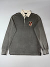 MCS Marlborough Classics Contrast Collar Rugby Polo – Grey/Cream (L)