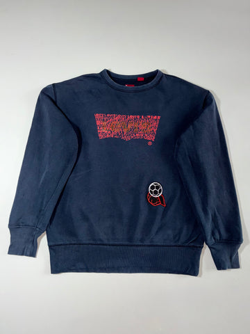 Levi’s Embroidered Logo Crewneck Sweatshirt – Navy (XL)