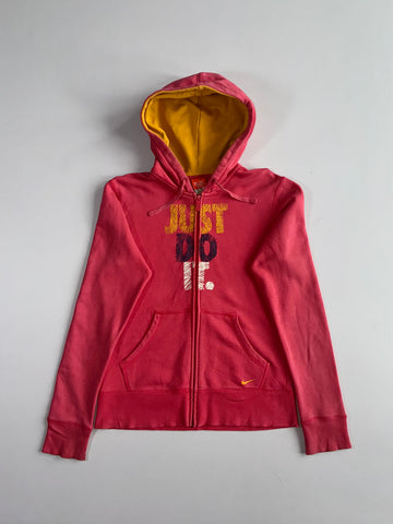 Nike “Just Do It” Red Full-Zip Hoodie (S)