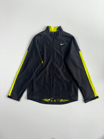 Nike Black & Volt Yellow Windbreaker Jacket (S/M)