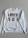Levi’s “Stay True 501” White Graphic Crewneck Sweatshirt (L)