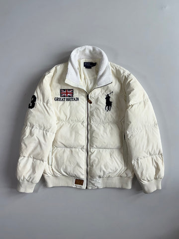 Vintage Polo Ralph Lauren Great Britain Big Pony Puffer Jacket (L)