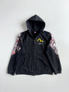 Vintage EVISU Custom Made Godhead Koi Graphic Full-Zip Hoodie – Washed Black (M/L)