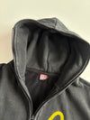 Vintage EVISU Custom Made Godhead Koi Graphic Full-Zip Hoodie – Washed Black (M/L)