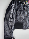 Vintage Y2K Ed Hardy by Christian Audigier “Love Kills Slowly” Embroidered Bomber Jacket Womens (S)