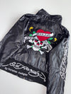 Vintage Y2K Ed Hardy by Christian Audigier “Love Kills Slowly” Embroidered Bomber Jacket Womens (S)