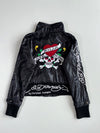 Vintage Y2K Ed Hardy by Christian Audigier “Love Kills Slowly” Embroidered Bomber Jacket Womens (S)