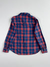 Roots Plaid Flannel Button-Up Shirt(M)