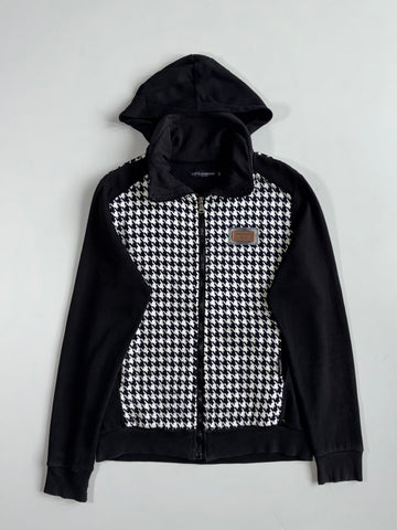 Dolce & Gabbana Houndstooth Zip-Up Hoodie(M)