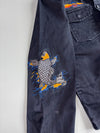 Zara Man Embroidered Denim Overshirt (M)