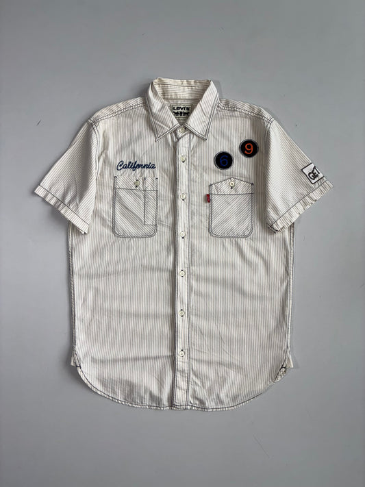 Levi’s Striped Patchwork Work Shirt (S)