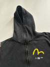 Vintage EVISU Custom Made Godhead Koi Graphic Full-Zip Hoodie – Washed Black (M/L)