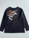 Japanese Raijin Thunder God Embroidered Long Sleeve Tee (XL)