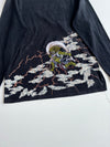 Japanese Raijin Thunder God Embroidered Long Sleeve Tee (XL)