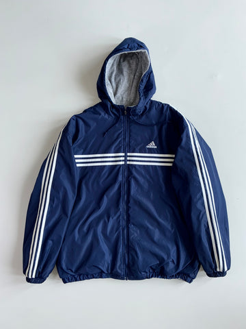 Adidas revirsable  Hooded Zip Jacket Reversals (2XL)