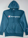 Champion Script Logo Hoodie – Teal (S)