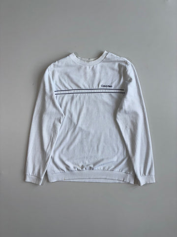 Calvin Klein Stripe Logo Sweatshirt (XL)
