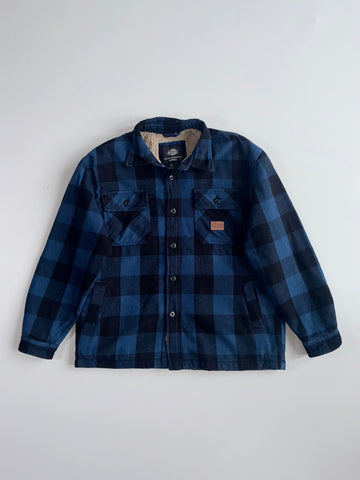 Dickies Buffalo Plaid Sherpa-Lined Flannel Jacket (XL)