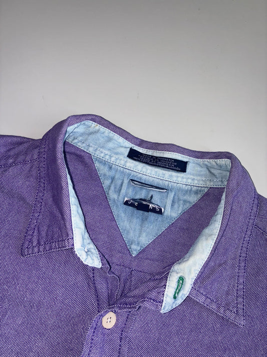 Tommy Hilfiger Purple Chambray Button-Down Shirt (3XL)