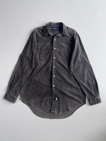 Ralph Lauren Faded Black Cotton Button-Down (XL)