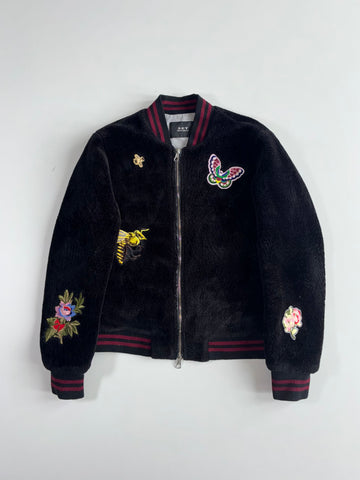 SET Urban Deluxe Embroidered Sherpa Bomber women’s (M)