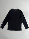 Ferrari Puma Black Embroidered Shield Long Sleeve T-Shirt (M)