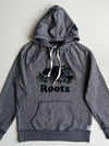 Roots Canada Heather Grey Beaver Logo Pullover Hoodie (M)