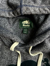 Roots Canada Heather Grey Beaver Logo Pullover Hoodie (M)