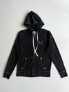 True Religion Black Horseshoe Logo Zip-Up Hoodie (M)