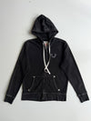 True Religion Black Horseshoe Logo Zip-Up Hoodie (M)