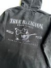 True Religion Black Horseshoe Logo Zip-Up Hoodie (M)