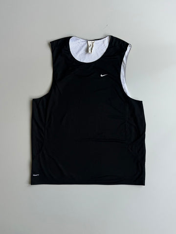 Nike Fit Reversible Black/White Mesh Tank Top (XXL)