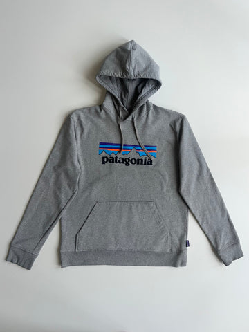 Patagonia Grey P-6 Logo Hoodie (M)